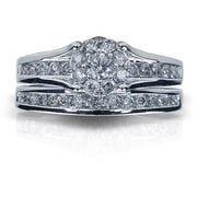 1 Carat T.w. Round Diamond 10kt White Go