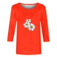 thumbnail image 5 of Mefallenssiah Blouses pour Femmes Habillées Décontractées Liquidation Printemps et Été 2024 Imprimé Régulier Ample Col Rond Manches Longues T-Shirt, 5 of 5