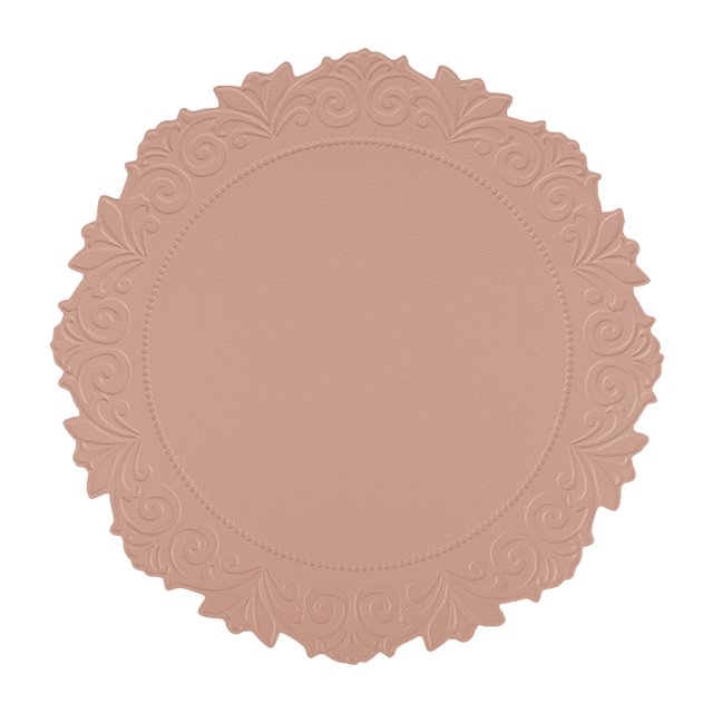 PU Leather Placemat Nordic Table Mat Round Flower Home Kitchen Dining Tablecloth Christmas Decoration Large Size
