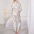 thumbnail image 6 of Wukai Fruit Print Women's Pajama Set - Soft Long Sleeve Sleepwear for Comfort and Style-XX-Large, 6 of 9