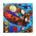 thumbnail image 1 of Blimp over New York - Canvas, 1 of 10