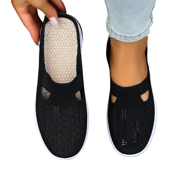 Orthopedic Walking Shoes for Women,2026 New Orthowalkway Womens Shoes,Woven Orthopedic Breathable Walking Sneaker Non-Slip Arch Support Slip on Shoes