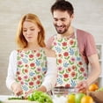 thumbnail image 3 of Pioneer Flower Floral Print Pattern Apron for Women and Men, Cotton Linen Waterproof with Pockets, Adjustable, 33x27 Inch for Kitchen, Gardening, BBQ, Salon, 3 of 6