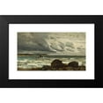 thumbnail image 2 of Harry Chase 18x12 Black Modern Framed Museum Art Print Titled - Seascape with Lighthouse, 2 of 5