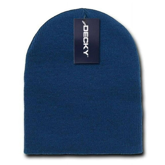 Acrylic Short Knit Caps, Lt.Navy