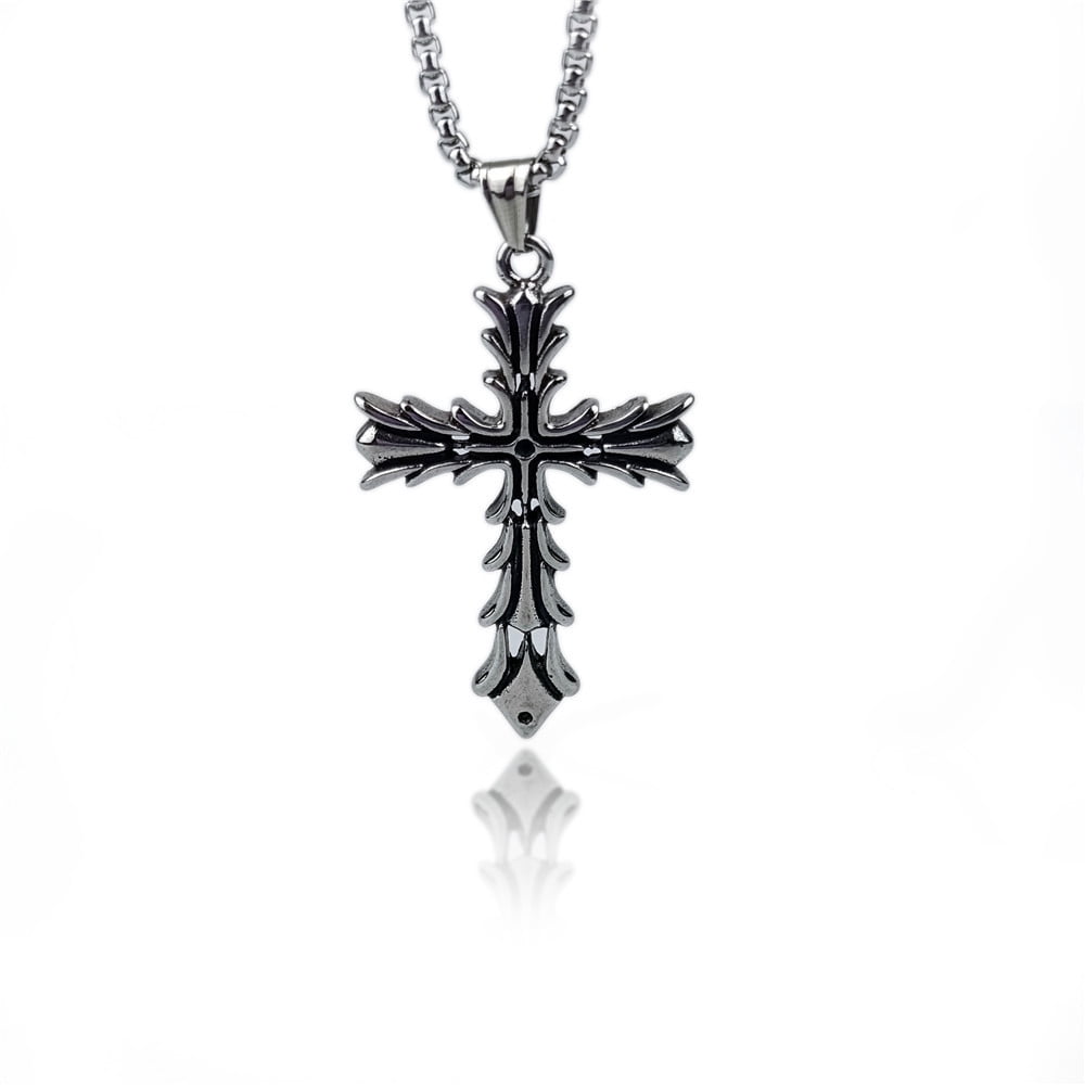 thorn cross necklace