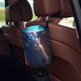 thumbnail image 5 of Wukai Crystal Pattern White Horse Print Car Trash Can - Easy to Clean Hanging Garbage Bin - Removable Liner - Leak-Car Garbage Can - Waterproof Trash Can for Car and SUV, 5 of 7