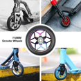 thumbnail image 5 of 2 uds accesorios para Scooter ruedas de Scooter de 110mm ruedas coloridas de Pu ruedas de coche gruesas para acrobacias con Beari, 5 of 5