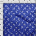 thumbnail image 3 of oneOone Georgette Viscose Blue Fabric Asian Block Craft Projects Decor Fabric Printed By The Yard 42 Inch Wide, 3 of 4