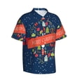 thumbnail image 2 of Bixox Men's Hawaiian Shirts Men's Merry Christmas 1 Print Short-Sleeve Shirt-XX-Large, 2 of 8