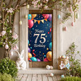 thumbnail image 6 of LUUFILx 75th Birthday Celebration Banner Polyester Background Decoration for Party Supplies Backdrop Photography Props Happy Birthday Decors, 6 of 8