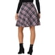 thumbnail image 3 of Inspire Chic Conjunto Falda para Mujer Cintura Elástica Longitud de la Rodilla Falda A Línea XL Púrpura Negro, 3 of 5