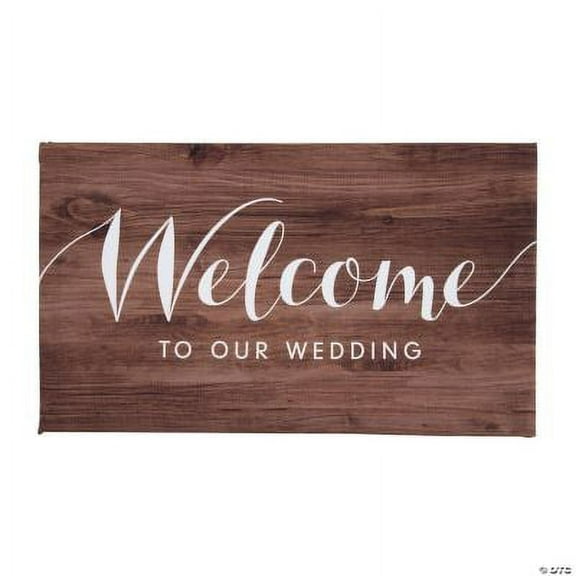 Welcome to Our Wedding Canvas Sign, Wedding, Home Decor, 1 Piece