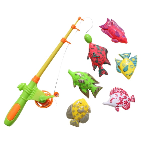 Hearth & Gear Toys For Boys And Girls 36 Years 7 Pcs Fishing Toy Educational Fish Rod Model Baby Bath Toys Focus Factor for Kids Activities Board Games for Toddlers 2-4 Bead Kids Kids Desktop
