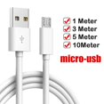 thumbnail image 2 of Cable de datos Micro USB Universal, Cable de carga Extra largo para Android, Samsung, Xiaomi, Huawei, tableta, cámara, 1m-10m, 2 of 4