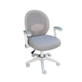 thumbnail image 1 of Boss Grey Mesh, Flip Arm, Task Chair, White Frame, 1 of 1