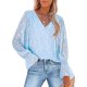 thumbnail image 1 of Ichuanyi liquidación de la moda femenina linterna en v alglana de cuello en v estampado de la camisa casual de la camisa casual ICHUANYI WER202308240622, 1 of 6