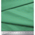 thumbnail image 2 of Soimoi Green Cotton Voile Fabric Geometric Abstract Decor Fabric Printed Yard 56 Inch Wide, 2 of 3