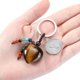 thumbnail image 4 of Llavero de cristal con piedra de corazón, colgante con flecos de piedras preciosas de 7 chakras, joyería elegante, 4 of 5