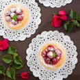 thumbnail image 3 of Restaurantware-Pastry Tek 6 x 6 Inch Lace Doilies, 100 Decorative Tableware Placemats - Disposable, Round, White Paper Table Doilies, For Birthdays, Or Weddings, Table Decor, 3 of 3