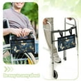 thumbnail image 3 of COEQINE Butterfly Wheelchair Armrest Side Hanging Storage Bag Wheelchair Side Organizer Storage Bag Armrest Pouch Wheelchair Carrier Bag & Case for Adults Wheel Chair Bag Side, 3 of 7