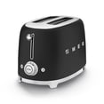 thumbnail image 1 of SMEg 50s Retro 2 Slice Toaster, Matte Black, 1 of 1