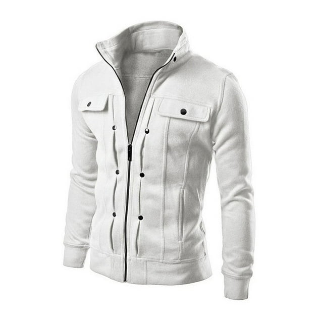 Drppepioner Men'S Autumn Color Matching Splicing Jacket Sweater Casual Jacket