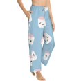 thumbnail image 3 of Kdxio Women's Comfy Stretch Cartoon SushiPrint Drawstring Pajama Pants-Large, 3 of 9