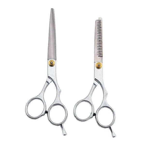 Tijeras profesionales para entresacar el cabello, 32 dientes y tijeras pequeñas para cortar el cabello, ergonómicas de acero.
