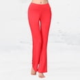 thumbnail image 7 of Women's Flared Leggings for Yoga and Dance with Pockets Comfortable Straight Leg Sportswear for Outdoor Activities, 7 of 7