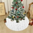 thumbnail image 3 of WKSCLPAI Tree Skirt,Fall Tree Skirt,White Christmas Tree Skirt,Mini Tree Skirt,30.7in Snowflake Design for Holiday Decorations, 3 of 7