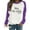 Purple, variant on VerPetridure Women's Yes I'm Cold Me 24:7 Printed Crewneck Sweatshirts for Women Long Sleeve Casual Letter Loose Pullover Tops Streetwear Fall Casual Clothes