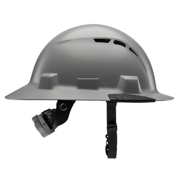 Lift Safety Idax Full Brim - Vented Hard Hat, Gray