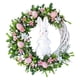 thumbnail image 1 of Corona de Pascua de 16 pulgadas con huevos pastel, corona de huevos de Pascua artificiales para puerta de entrada, corona de primavera para puerta, decoraciones de Pascua para el hogar, 1 of 1