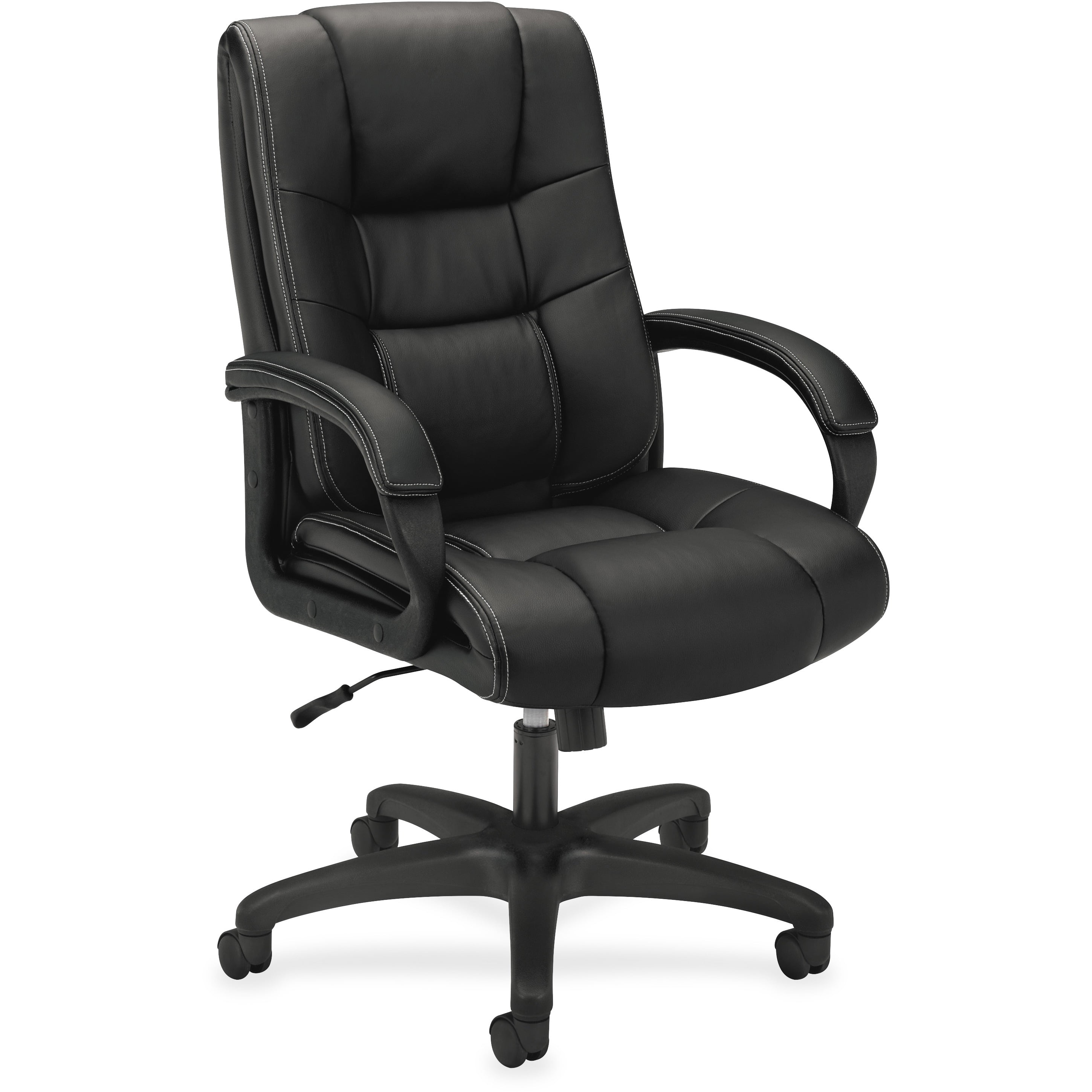 basyx VL131 Series Executive HighBack Office Chair, Black Vinyl