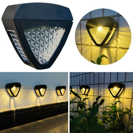 

Outdoor Spot Lights for Yard Wall Lamp Outdoor Garden Courtyard Wall Lamp Step Fence Solar Fence Lamp