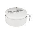 thumbnail image 3 of Fauevav Metal Rustic Cookie Tin with Lid White Multipurpose Farmhouse Storage Container VintageTin Containers for Cookies Candy Brownies Snacks Chocolate Cake Craft Holiday Party Gift Box, 3 of 8