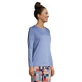 thumbnail image 3 of Lands' End Women's Petite Relaxed Supima Cotton Long Sleeve Crewneck T-Shirt, 3 of 3