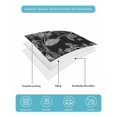 thumbnail image 5 of Black and White Floral Summer Quilt Set Twin Size,Soft Quilted Bedding Set with 2 Pillow Shams,Modern Oil Painting Abstract Art Lightweight All Season Bedspread Coverlet for Bedroom 68"x86", 5 of 6
