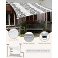thumbnail image 5 of Sun Shade Sail 6.5x10Ft Modern Black and White Leaf Art Design Uv Block Sunshade Canopy Outdoor Shade Cover Rectangle Shade Cloth For Patio Garden Yard Deck Pergola, 5 of 6