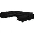 thumbnail image 2 of Meridian Furniture Julia Black Velvet Modular Sectional, 2 of 7