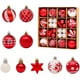 thumbnail image 1 of Juego de 42 Pzas de Adornos Navideños, Adornos Navideños para Interiores, Bola de Adornos Navideños, 1 of 8