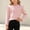 Pink, variant on Fesfesfes Girls Ruffle Shoulder Long Sleeve Top Bow Detail Crew Neck Pullover Shirt, Cute Casual Autumn Winter Outfit for Kids Ages 0-8 Years
