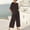 Brown women summer shorts set a1, variant on Cagogo Women's 2 Piece Outfit Set Casual Round Neck Short Sleeve Tshirt Wide Leg Pants Matching Lounge Sets Tracksuits Loungewear Travel Airport Outfit Clothes, Navy S