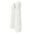 thumbnail image 4 of JGGSPWM Women's Long Faux Furry Vests Shaggy Sleeveless Jacket Coat Outerwear White 2XL, 4 of 5
