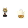 thumbnail image 1 of Escultura de cabeza de tigre para mesa, estatua de resina con forma de animal, soporte para tazas, organizador de tazas de café con material de hierro, 1 of 8