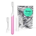 thumbnail image 1 of Quip Sonic Cepillo de dientes para adultos con temporizador - Incluye cabezal de cepillo adicional y soporte de cubierta de viaje - Eléctrico, cabezal de recambio de cerdas suaves, mango de plástico,, 1 of 5