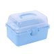 thumbnail image 4 of Caja de Almacenamiento Macarena Multiusos con Tapa y Asa Azul Estuche de Almacenamiento para Lazos para el Cabello, 4 of 8