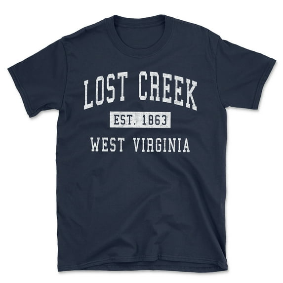 Lost Creek West Virginia Classic Established Men's Cotton T-Shirt