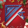 thumbnail image 3 of WORKPRO Rafter Square and Combination Square Tool Set, 7 Inch Aluminum Alloy Die-Casting Carpenter Square and 12 Inch Zinc-Alloy S, 3 of 8